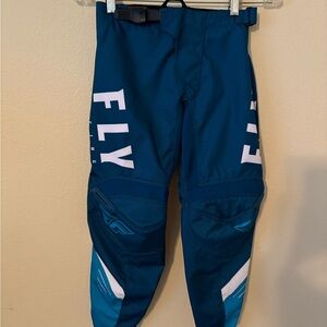 Fly Racing F-16 Dirt Bike BMX Riding Motorcross Pants Unisex - Size 24 Teal Blue